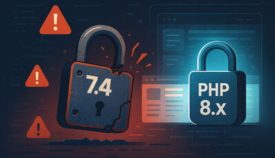 Bild zum Beitrag: PHP 7.4 ist veraltet – warum jetzt ein Update nötig ist